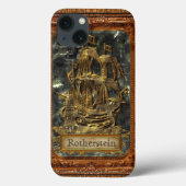 失ったいかりクール旧船モノグラム Case-Mate iPhoneケース (裏面)