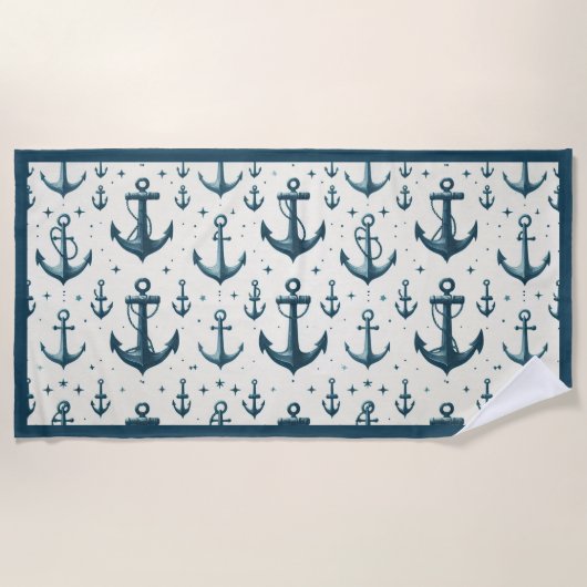 失ったいかり ビーチタオル (正面)