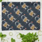 失ったおもしろい考え宇宙宇宙イラストレーション キッチンタオル (折り畳み)