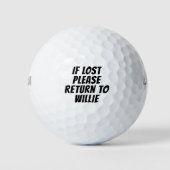 失ったもし文字に戻カスタムる ゴルフボール (正面)