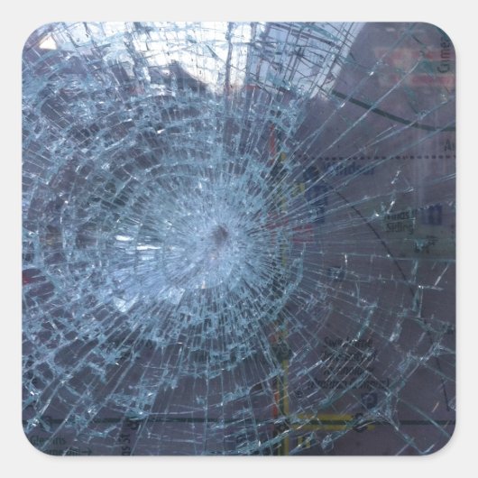 --失ったガラスと地図が壊れている スクエアシール (正面)