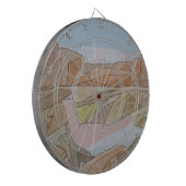 失ったビーチウォーターカラーラインアートプリント ダーツボード (正面左)