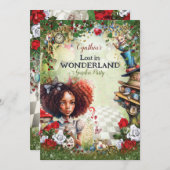 失ったワンダーランド誕生日パーティーで 招待状 (正面/裏面)