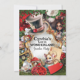 失ったワンダーランド誕生日パーティーで 招待状