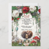 失ったワンダーランド誕生日パーティーで 招待状 (裏面)