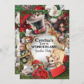 失ったワンダーランド誕生日パーティーで 招待状 (正面/裏面)