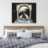 失った宇宙の拡大キャンバス印刷 キャンバスプリント (インサイチュ (寝室))