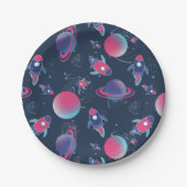 失った宇宙パーティー ペーパープレート (正面)