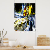 失った宇宙抽象芸術ポスター ポスター (キッチン)