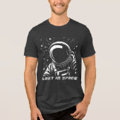 失った宇宙-レトロSci-Fi Tシャツ (正面)