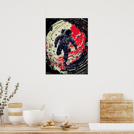 失った宇宙:宇宙飛行士の粉砕された現実 ポスター (キッチン)