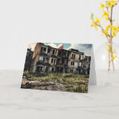 失った宇宙 |放棄された黙示録建物 カード (黄色い花)