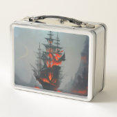 失った幽霊海賊船 メタルランチボックス (裏面)