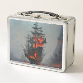 失った幽霊海賊船 メタルランチボックス