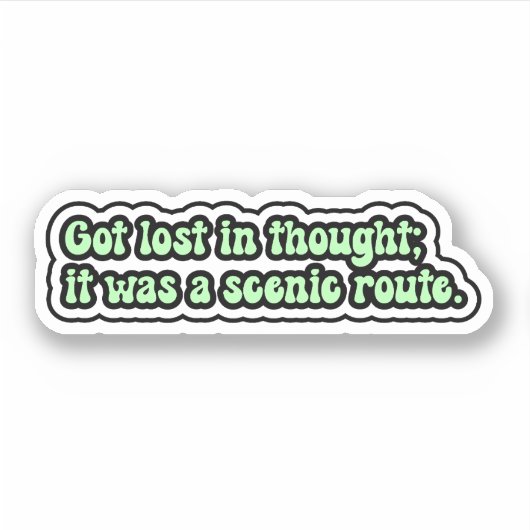 失った得考えは風光明媚な道だった。ADHD シール (正面)