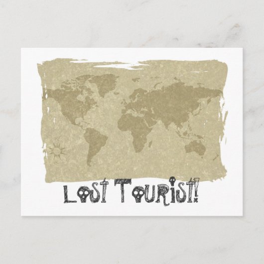 失った観光客!ポストカード ポストカード (正面)