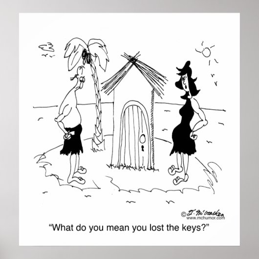 失った鍵オンデザートアイランド ポスター (正面)