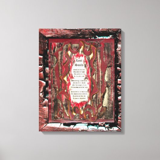 失った魂 キャンバスプリント (正面)