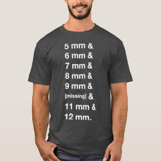 失った10 mmソケット tシャツ