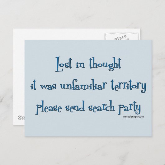 失った ポストカード (正面/裏面)