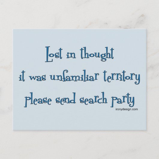 失った ポストカード (正面)