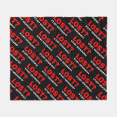 失った?勉強地理 フリースブランケット (正面(横))