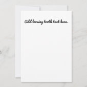 失ったFirst Tooth Cuteお祝い 招待状 (裏面)