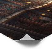 「失ったin time」:ステームパンク図書室のインスパイアポスティ ポスター (角)