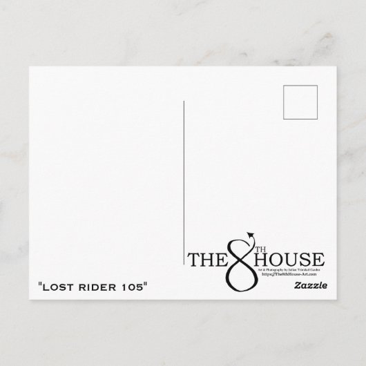 "失ったRider 105" ポストカード (裏面)