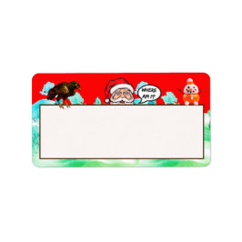 失ったSANTAの住所/出荷ラベル ラベル