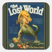 失われた世界ステッカー スクエアシール (正面)