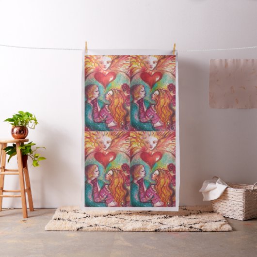 失われた影のタロット、恋人たち バレンタインデー ファブリック (インサイチュ)