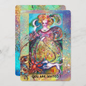 失われた影のタロット / 月の貴婦人 ,パール 招待状 (正面/裏面)