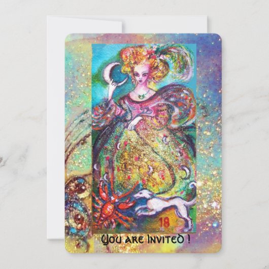 失われた影のタロット / 月の貴婦人 ,パール 招待状 (正面)