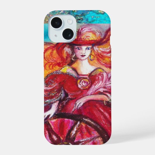 失われた影のタロット / 運命の車輪 iPhone 15ケース (裏面)
