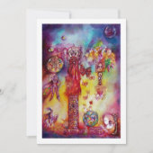 失われた影の園 フェアリー バタフライ ピンク 招待状 (正面)