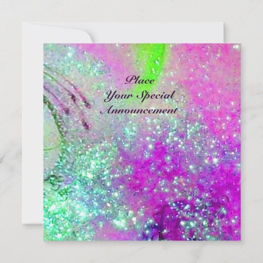 失われた影の園 - モノグラム、紫青 案内状 (裏面)