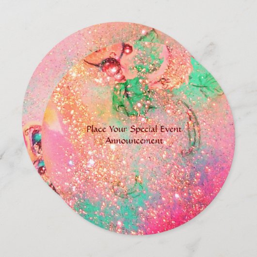 失われた影の園 / 蝴蝶のモノグラム 招待状 (正面/裏面)