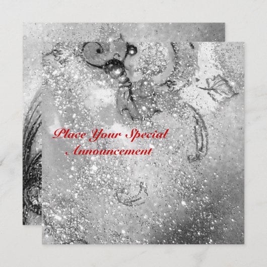 失われた影の園 / 蝴蝶のモノグラム 案内状 (正面/裏面)