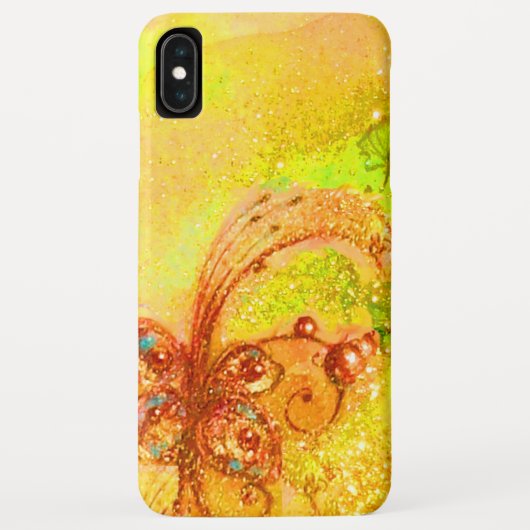 失われた影の庭の魔法 バタフライ・プラント イエロー Case-Mate iPhoneケース (裏面)