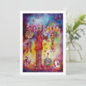 失われた影の庭園 フェアリー バタフライ ピンク 招待状 (スタンド正面)