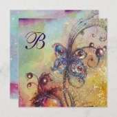 失われた影の庭 - バタフライ モノグラム 案内状 (正面/裏面)