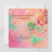 失われた影の庭 ピンクの蝶のモノグラム 招待状 (正面)