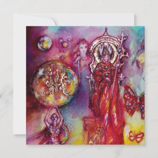 失われた影の庭 妖精と蝶 案内状 (正面)