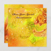 失われた影の庭 / 蝴蝶のモノグラム 案内状 (正面/裏面)