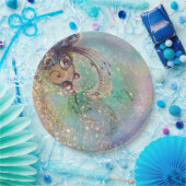 失われた影の魔法の庭 蝶々の植物 ペーパープレート (パーティー)