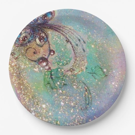 失われた影の魔法の庭 蝶々の植物 ペーパープレート (正面)