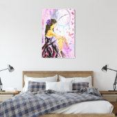 失われた時間 - 水彩画 キャンバスプリント (インサイチュ (寝室))