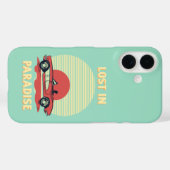 失われた楽園 - レトロなオープンカーの夕焼けの夏 Case-Mate iPhoneケース (裏面 (横))