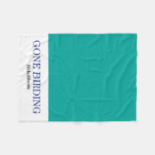 失われた野鳥観察 フリースブランケット (正面(横))